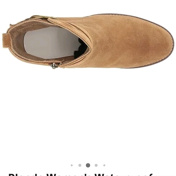 Blondie Dagger Women's Waterproof Fashion Boot, Cognac Suede - Picture 4 of 6